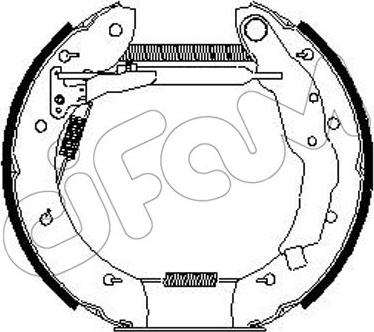 Cifam 151-256 - Jeu de mâchoires de frein cwaw.fr