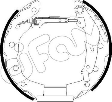 Cifam 151-258 - Jeu de mâchoires de frein cwaw.fr