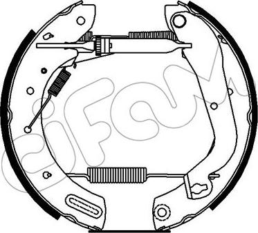 Cifam 151-253 - Jeu de mâchoires de frein cwaw.fr