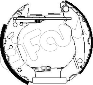 Cifam 151-263 - Jeu de mâchoires de frein cwaw.fr