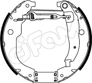 Cifam 151-205 - Jeu de mâchoires de frein cwaw.fr