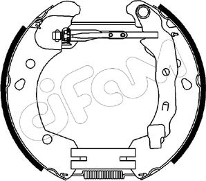 Cifam 151-231 - Jeu de mâchoires de frein cwaw.fr