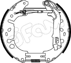 Cifam 151-224 - Jeu de mâchoires de frein cwaw.fr