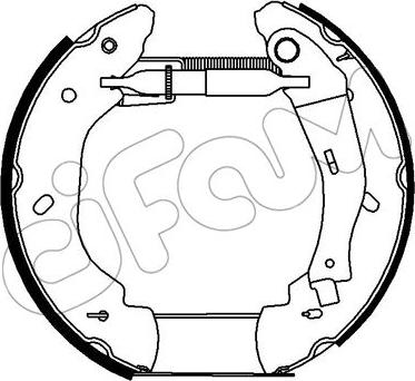 Cifam 151-272 - Jeu de mâchoires de frein cwaw.fr