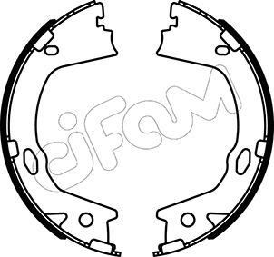 Cifam 153-499 - Jeu de mâchoires de frein, frein de stationnement cwaw.fr