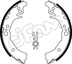 Cifam 153-435 - Jeu de mâchoires de frein cwaw.fr