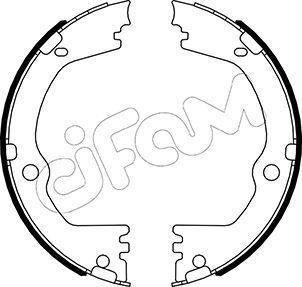 Cifam 153-532 - Jeu de mâchoires de frein, frein de stationnement cwaw.fr