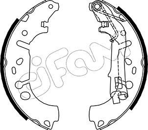 Cifam 153-093 - Jeu de mâchoires de frein cwaw.fr