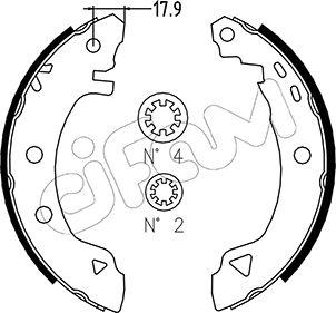 Cifam 153-001 - Jeu de mâchoires de frein cwaw.fr