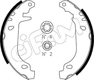 Cifam 153-022 - Jeu de mâchoires de frein cwaw.fr