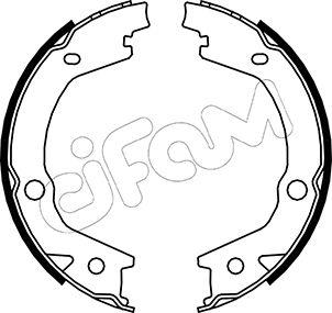 Cifam 153-184 - Jeu de mâchoires de frein, frein de stationnement cwaw.fr