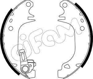 Cifam 153-343Y - Jeu de mâchoires de frein cwaw.fr