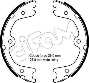 Cifam 153-298 - Jeu de mâchoires de frein, frein de stationnement cwaw.fr