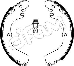 Cifam 153-261 - Jeu de mâchoires de frein cwaw.fr