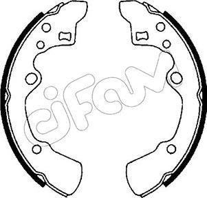 Cifam 153-205 - Jeu de mâchoires de frein cwaw.fr