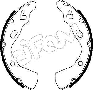 Cifam 153-206 - Jeu de mâchoires de frein cwaw.fr