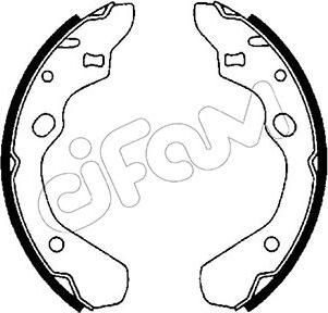 Cifam 153-207 - Jeu de mâchoires de frein cwaw.fr