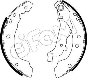 Cifam 153-283Y - Jeu de mâchoires de frein cwaw.fr