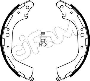 Cifam 153-282 - Jeu de mâchoires de frein cwaw.fr