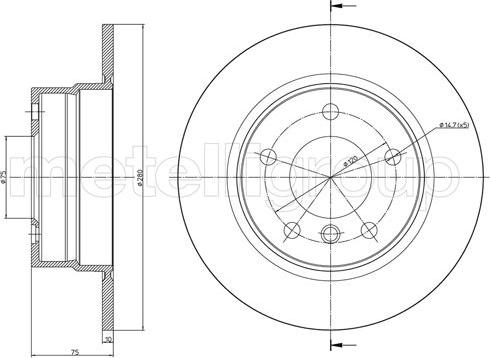 Cifam 800-951C - Disque de frein cwaw.fr