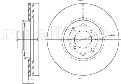 Cifam 800-908C - Disque de frein cwaw.fr