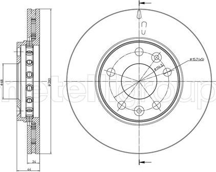 Cifam 800-981C - Disque de frein cwaw.fr