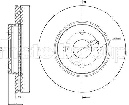 Cifam 800-983 - Disque de frein cwaw.fr