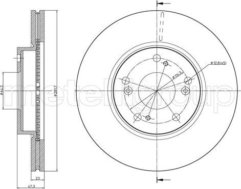 Cifam 800-932C - Disque de frein cwaw.fr