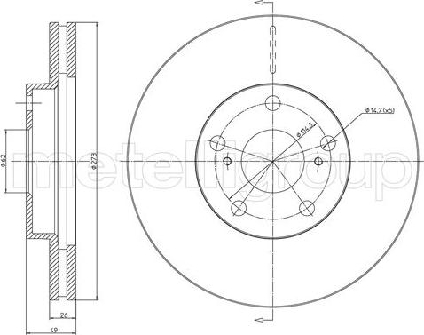 Cifam 800-979C - Disque de frein cwaw.fr