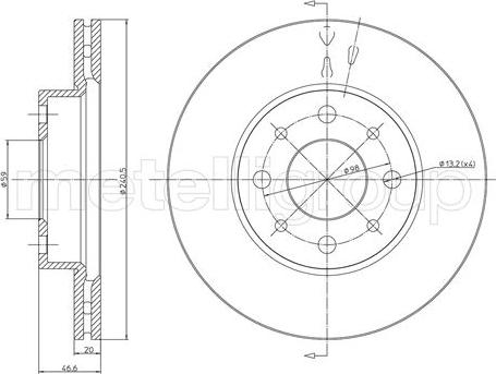 Cifam 800-496 - Disque de frein cwaw.fr