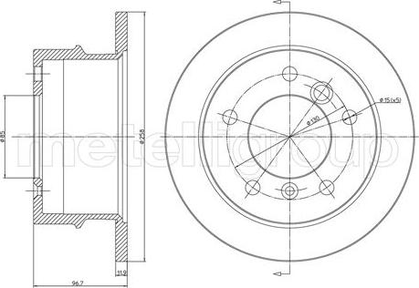 Cifam 800-491 - Disque de frein cwaw.fr