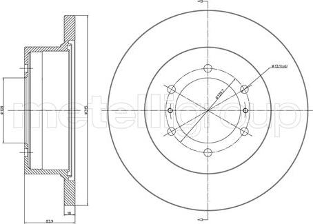 Cifam 800-464 - Disque de frein cwaw.fr