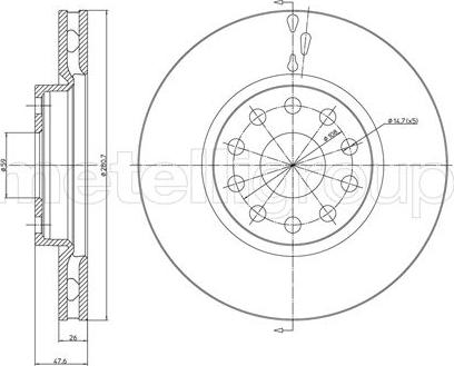 Cifam 800-409C - Disque de frein cwaw.fr