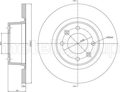 Cifam 800-558C - Disque de frein cwaw.fr