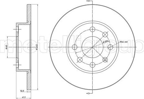 Cifam 800-568C - Disque de frein cwaw.fr