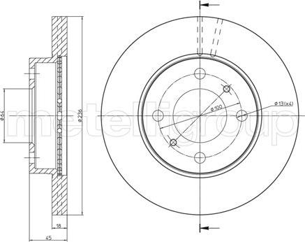 Cifam 800-505C - Disque de frein cwaw.fr