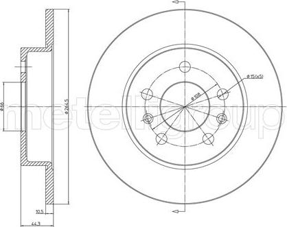 Cifam 800-535 - Disque de frein cwaw.fr