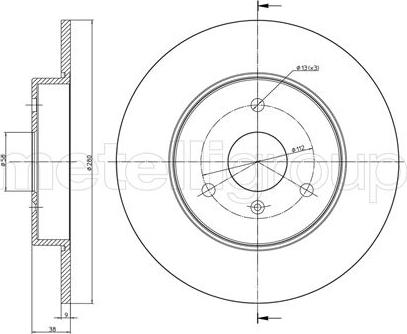 Cifam 800-538C - Disque de frein cwaw.fr