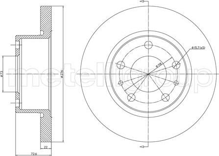 Cifam 800-570 - Disque de frein cwaw.fr