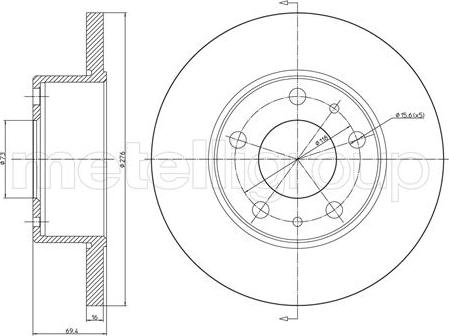 Cifam 800-572 - Disque de frein cwaw.fr