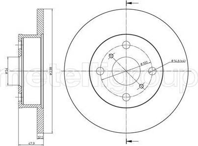 Cifam 800-662 - Disque de frein cwaw.fr