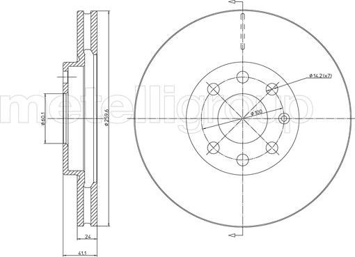 Cifam 800-604C - Disque de frein cwaw.fr