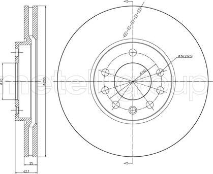 Cifam 800-605C - Disque de frein cwaw.fr