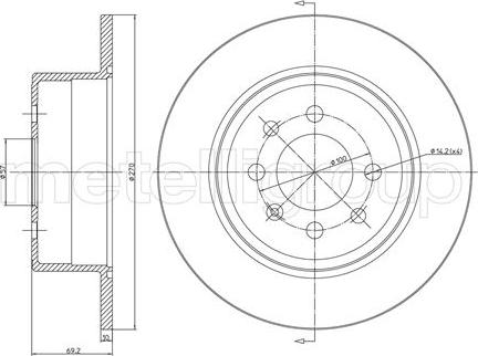 Cifam 800-606C - Disque de frein cwaw.fr