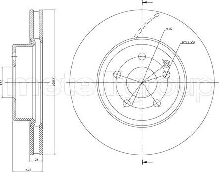 Cifam 800-602C - Disque de frein cwaw.fr