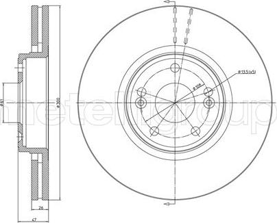 Cifam 800-675C - Disque de frein cwaw.fr