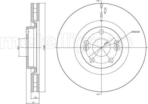 Cifam 800-678 - Disque de frein cwaw.fr