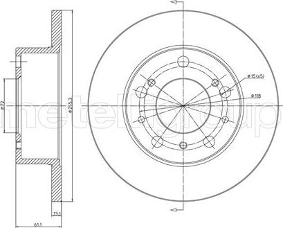 Cifam 800-093 - Disque de frein cwaw.fr