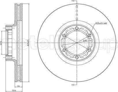 Cifam 800-051 - Disque de frein cwaw.fr