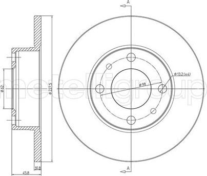 Cifam 800-014 - Disque de frein cwaw.fr